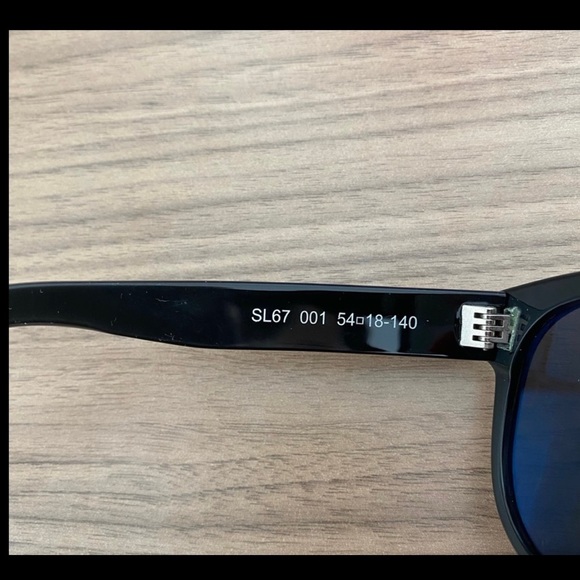 Saint Laurent SL 67 001 Black Frame Sunglasses - Picture 3 of 7